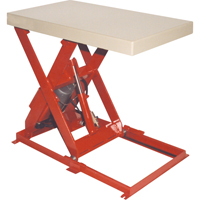 Scissor Lift Table, Steel, 36" L x 20" W, 1100 lbs. Capacity MK811 | Rideout Tool & Machine Inc.