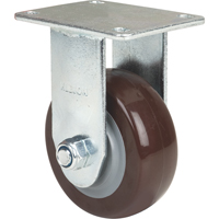 Caster, Rigid, 4" (101.6 mm), Polyurethane, 440 lbs. (199.58 kg.) Rideout Tool & Machine Inc.