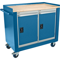Industrial Duty Mobile Service Benches, Wood Surface ML325 | Rideout Tool & Machine Inc.