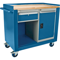 Industrial Duty Mobile Service Benches, Wood Surface ML326 | Rideout Tool & Machine Inc.