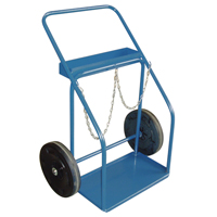 Gas Cylinder Carts, Rubber Wheels, 13" W x 25" L Base, 1000 lbs. Rideout Tool & Machine Inc.