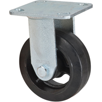 Roulette moul&eacute;, Fixe, 5" (127 mm), Caoutchouc, 440 lb (199 kg) Rideout Tool & Machine Inc.