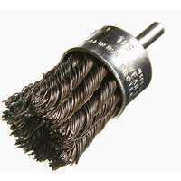 Knotted Wire End Brushes, 1" Dia., 0.012" Wire Dia., 1/4" Shank Rideout Tool & Machine Inc.