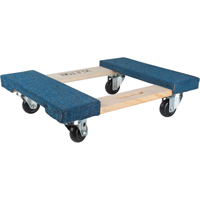 Carpeted Ends Hardwood Dolly, Wood Frame, 18" W x 24" L, 900 lbs. Capacity Rideout Tool & Machine Inc.