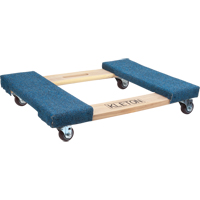 Socle roulant en bois dur &agrave; bouts avec tapis, Cadre en Bois, 18" la x 24" lo, Capacit&eacute; 900 lb Rideout Tool & Machine Inc.