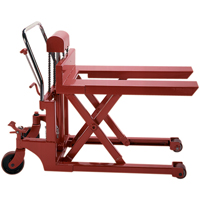 Scissor Pallet Lifter, 44" L x 27" W, Steel, 1100 lbs. Capacity MN568 | Rideout Tool & Machine Inc.