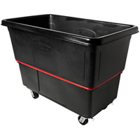 Chariot utilitaire &agrave; usage intensif, Plastique recycl&eacute; noir, 59"/34-5/8" lo x 34"/59-1/64" la x 42-1/16"/42-7/8" h, Volume 27 pi³, Capacit&eacute; 1200 lb Rideout Tool & Machine Inc.