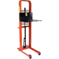 Hydraulic Platform Lift Stacker, Foot Pump Operated, 1000 lbs. Capacity, 80" Max Lift MN653 | Rideout Tool & Machine Inc.