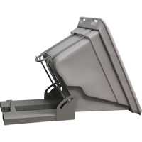 Self Dumping Hopper, Polyethylene, 5/8 cu.yd., Grey Rideout Tool & Machine Inc.