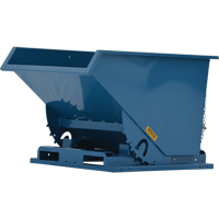 Self-Dumping Hopper, Steel, 1-1/2 cu.yd., Blue MN960 | Rideout Tool & Machine Inc.