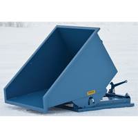 Self-Dumping Hopper, Steel, 5 cu.yd., Blue MN974 | Rideout Tool & Machine Inc.