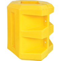 Protecteur de colonne courte, Ouverture int&eacute;rieure 6" x 6", 24" lo x 24" la x 24" h, Jaune Rideout Tool & Machine Inc.