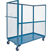 Wire Mesh Stock Truck, Steel, 24" x 55" x 36", 1200 lbs. Capacity Rideout Tool & Machine Inc.