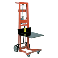 Platform Lift Stacker, Hand Winch Operated, 750 lbs. Capacity, 40" Max Lift Rideout Tool & Machine Inc.