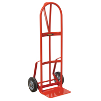 Hand Truck with Reinforced Noseplate - 126DRN-HB , P-Handle Handle, Steel, 51" Height, 800 lbs. Capacity Rideout Tool & Machine Inc.