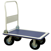 Folding Handle Platform Truck, Steel, 660 lbs., 35" L x 23" W, 43.5" High Rideout Tool & Machine Inc.