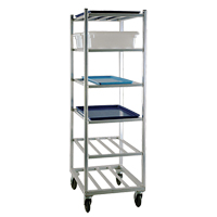 Shelf Cart, 6 Tiers, 20-7/8" W x 67" H x 27" D, 450 lbs. Capacity MO460 | Rideout Tool & Machine Inc.