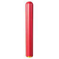 Ribbed Bollard Cover, 4" Dia. x 56" L, Red Rideout Tool & Machine Inc.