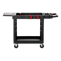 Chariot utilitaire robuste et polyvalent, 2 tiers, 17-3/4" x 36" x 46-1/5", Capacit&eacute; 500 lb Rideout Tool & Machine Inc.