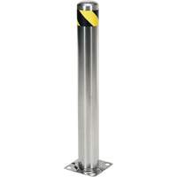 Safety Bollard, Stainless Steel, 36" H x 8" W, Silver MO853 | Rideout Tool & Machine Inc.