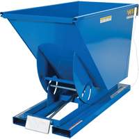Self-Dumping Hopper, Steel, 3/4 cu.yd., Blue MO921 | Rideout Tool & Machine Inc.