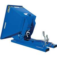 Self-Dumping Hopper, Steel, 3/4 cu.yd., Blue MO921 | Rideout Tool & Machine Inc.