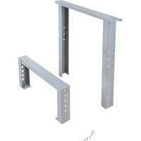 Pattes d'&eacute;tabli pour service industriel, Acier, 24" p x 34" h, Simple Rideout Tool & Machine Inc.