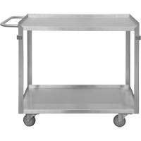 Industrial Grade Shelf Cart, 2 Tiers, 22-1/2" W x 34" H x 42-7/16" D, 600 lbs. Capacity Rideout Tool & Machine Inc.