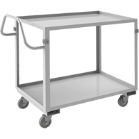 Industrial Grade Shelf Cart, 2 Tiers, 22-1/2" W x 36-1/2" H x 42-7/16" D, 600 lbs. Capacity Rideout Tool & Machine Inc.