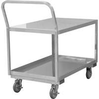 Industrial Grade Low Profile Shop Cart, 2 Tiers, 24-1/8" W x 40-3/4" D x 38-1/8" H, 1200 lbs. Cap. MO999 | Rideout Tool & Machine Inc.