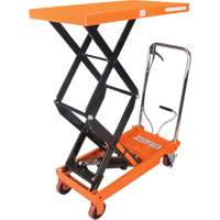 Hydraulic Scissor Lift Table, 35-3/4" L x 19-3/4" W, Steel, 770 lbs. Capacity MP007 | Rideout Tool & Machine Inc.