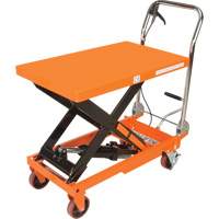 Hydraulic Scissor Lift Table, 32" L x 19-3/4" W, Steel, 1100 lbs. Capacity MP008 | Rideout Tool & Machine Inc.