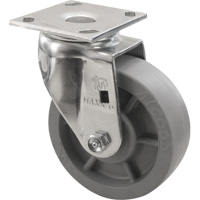 Roulette Emaxx, Pivotant, 4" (101,6 mm), Envirothane, 1000 lb (453,6 kg) Rideout Tool & Machine Inc.