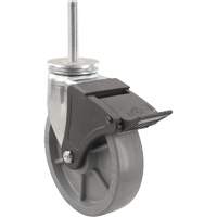Emaxx Envirothane Caster, Swivel with Brake, 4" (101.6 mm) Dia., 1000 lbs. (453.6 kg.) Capacity Rideout Tool & Machine Inc.