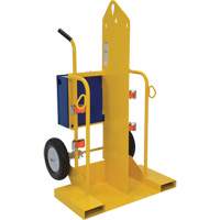 Chariot pour chalumeau et bouteille &agrave; gaz, Roues Rempli de mousse, Base de 24" la x 19-1/2" lo, 500 lb Rideout Tool & Machine Inc.