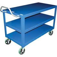 Ergo-Handle Cart, 4000 lbs. Capacity, Steel, 24-1/2" W x 41" H x 54-7/8" D, Lip Down MP119 | Rideout Tool & Machine Inc.
