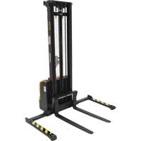 Double Mast Stacker, Electric Operated, 2200 lbs. Capacity, 150" Max Lift MP141 | Rideout Tool & Machine Inc.