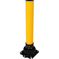 SlowStop<sup>®</sup> Flexible Rebounding Bollard, Steel, 42" H x 6" W, Yellow MP185 | Rideout Tool & Machine Inc.