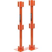 ProGuards Temporary Guard Rail Posts, 8" W x 39" H, Orange Rideout Tool & Machine Inc.