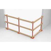 ProGuards Temporary Guard Rail Posts, 8" W x 39" H, Orange Rideout Tool & Machine Inc.