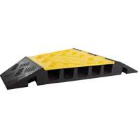 Powerhouse Heavy-Duty Left Turn Cable Protector, 5 Channels, 12" L x 19.75" W x 2.25" H Rideout Tool & Machine Inc.