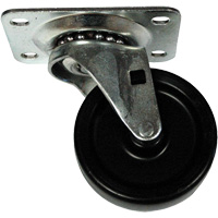 Roulette à plaque pivotante pour bacs mobiles pour ingrédients MP411 | Rideout Tool & Machine Inc.