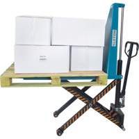 Manual Scissor Skid Lift, 27" L x 45-1/4" W, Steel, 3300 lbs. Capacity MP566 | Rideout Tool & Machine Inc.