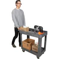 Utility Service Cart, 2 Tiers, 16-1/2" x 32-1/2" x 34-1/2", 550 lbs. Capacity Rideout Tool & Machine Inc.