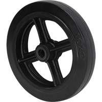Mold-On Rubber Wheel, 10" (254 mm) Dia. x 2" (50.8 mm) W, 948 lbs. (430 kg) Capacity Rideout Tool & Machine Inc.
