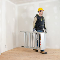 Portable Work-Stand Saw Horse, Aluminum Frame, 12-1/4" D x 48" H Rideout Tool & Machine Inc.