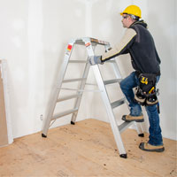 Portable Work-Stand Saw Horse, Aluminum Frame, 12-1/4" D x 56" H Rideout Tool & Machine Inc.