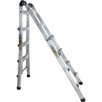 Telescoping Multi-Position Ladder, Aluminum, 300 lbs., CSA Grade 1A MP923 | Rideout Tool & Machine Inc.