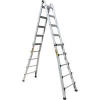 Telescoping Multi-Position Ladder, Aluminum, 300 lbs., CSA Grade 1A MP924 | Rideout Tool & Machine Inc.
