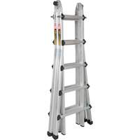 Telescoping Multi-Position Ladder, Aluminum, 300 lbs., CSA Grade 1A MP924 | Rideout Tool & Machine Inc.